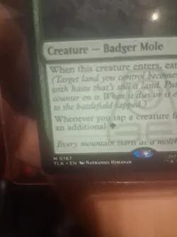 Badgermole Cub MTG Avatar The Last Airbender Mythic Card NM/M Never Played - Image 3