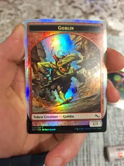 MTG Goblin Token - Unstable (UST) FOIL Card #012/020 Unplayed Magic Card - Image 1