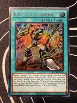 R.B. Stage Landing (SECRET RARE) DUAD-EN096 (NM) Duelist’s Advance 1st Edition - Image 2