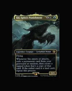 MTG: Sin, Spira's Punishment (Borderless) #348 R Foil NM FINAL FANTASY - Image 1