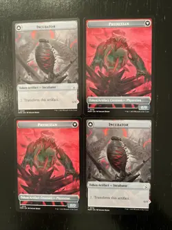 Incubator/Phyrexian Token 0018 X4X NM/M March of the Machine MOM MTG - Image 1