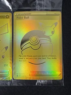SEALED Pokemon Card Poke Ball SWSH146 Gold Celebrations 25th Anniversary UPC NM - Image 1