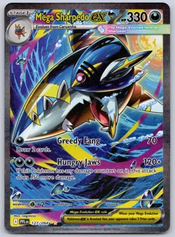 Mega Sharpedo ex 127/094 SIR (NM) - ME02: Phantasmal Flames - Pokemon TCG - Image 1