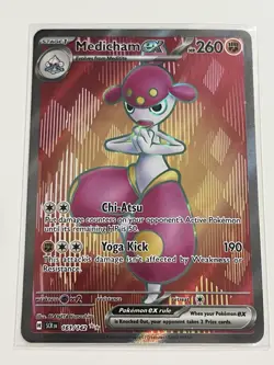 Pokemon TCG Medicham EX 161/142 SV07: Stellar Crown Holo Ultra Rare NM/M - Image 1