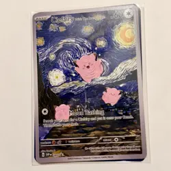 Pokemon Clefairy Starry Night Van Gogh Beautiful Moon ACG Star Trading Card - NM - Image 1