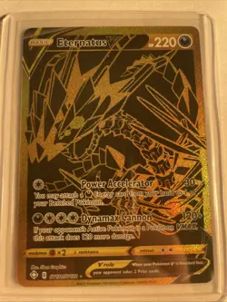 Pokemon TCG Eternatus v SV121/SV122 Shining Fates Gold Ultra Rare NM Condition - Image 1