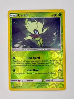 🇨🇦 NM Pokemon TCG Celebi 4/236 SM Unified Minds Reverse Holo Rare - Image 1
