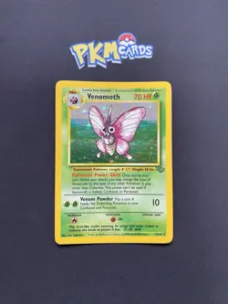 Pokemon TCG Venomoth Jungle 13/64 Holo Rare MP. - Image 1