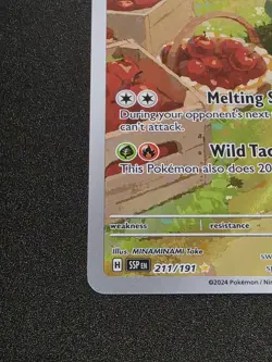Pokemon TCG Appletun Surging Sparks Illustration Rare Card 211/191 NM Condition - Image 5