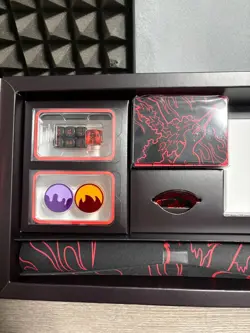 Pokemon - Team Rocket’s Moltres UPC - Box & Accessories - Playmat & coin & dice - Image 3