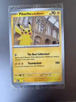Pikachu at the Museum - Jumbo Sealed Promo Pokemon Card Oversized - Image 1