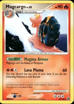 Magcargo 45/106 Uncommon DP Great Encounters Pokemon - Image 1
