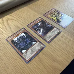 * EGYPTIAN GOD 3 CARD SET * SLIFER RA OBELISK PRISMATIC SECRET RARE TN19 YUGIOH! - Image 3