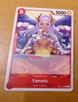 ONE PIECE MEMORIAL COLLECTION ENGLISH CARD GAME CARTE YAMATO EB01-007 EN NEW NEU - Image 1