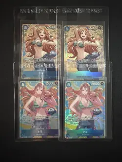 One Piece TCG Mini Tin Vol. 2 Promo Foil Nami Series (4x Cards) Asia Exclusive - Image 1