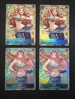 One Piece TCG Mini Tin Vol. 2 Promo Foil Nami Series (4x Cards) Asia Exclusive - Image 2