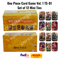 ONE PIECE CARD GAME Mini Tin Vol.1 TS-01 Japanese ASIAN Version Box-2set x 6 tin - Image 1