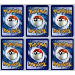 (6) Psyduck Pokemon Card Lot Reverse Holo Fossil XY English TCG Collection - Image 2