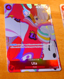 ONE PIECE ROMANCE DAWN ENGLISH CARD HOLO GAME CARTE UTA OP01-005 LIMITED EN NM - Image 1