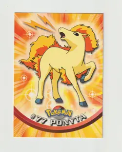 Ponyta Pokemon TCG 2000 Topps Series 2 TV Animation Edition Card #77 - Image 1