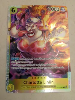 One Piece TCG Charlotte Linlin ST20-005 SR NM English Super Rare Card - Image 1