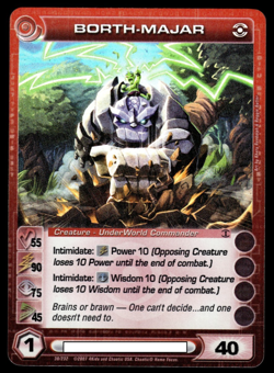Chaotic 30/232 Borth-Majar Super Rare Holo Foil Card Max Courage - Image 1
