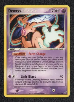 Deoxys 16/107 Holo Rare EX Deoxys 2005 Pokemon Card NM - Image 1