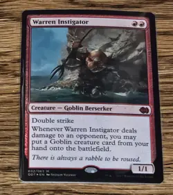 Warren Instigator Duel Decks Merfolk vs. Goblins Foil, Magic the Gathering - Image 1