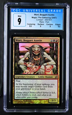 WORT, BOGGART AUNTIE Lorwyn Foil Rare CGC 9 Q++ MTG EDH [Nostalgium] - Image 1