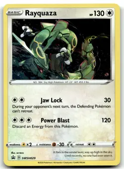 🔥Pokemon TCG-Rayquaza-SWSH029-Cosmos Holo Black Star Promo-M/NM!🔥 - Image 1