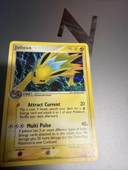 Pokemon Jolteon 8/115 Reverse Holo EX Unseen Forces 2005 Nm - Image 3
