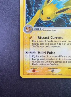 Jolteon 2005 EX Unseen Forces 8/115 Reverse Holo STAMPED Pokemon Card TCG - Image 4