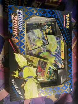 Pokemon TCG Crown Zenith Regieleki v Collection Box New Sealed - Image 1