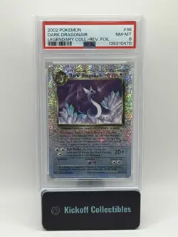 2002 POKEMON LEGENDARY COLLECTION #38 DARK DRAGONAIR-REVERSE FOIL PSA 8 - Image 1
