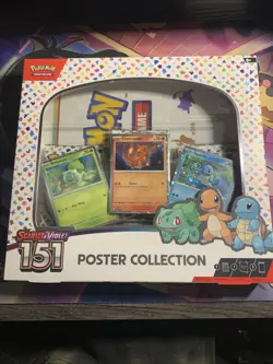 Nintendo Pokemon TCG Scarlet & Violet - 151 Poster Collection Box - 3 Packs 820650853166 - Image 1
