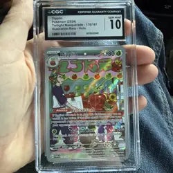 Dipplin 170/167 Sv06: Twilight Masquerade Holo Pokemon CGC 10 - Image 1
