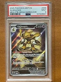 MINT PSA 9 Mega Evolution Alakazam 009 Holo Promo Pokemon TCG - Image 1
