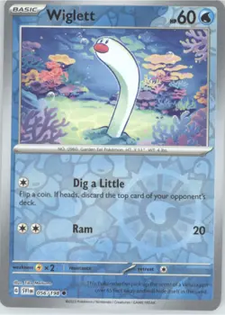 Wiglett Reverse Holo Pokemon tcg SV01: Scarlet & Violet Base Set #056/198 - Image 1