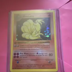 Pokemon TCG Ninetales Base Set (Shadowless) 1st Edition Holo 80HP 012/102 - Image 1