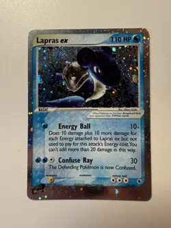 Lapras EX 99/109 Ruby Sapphire Holo Pokemon TCG Holo Swirl - Image 1