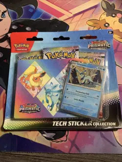 Pokemon TCG PRISMATIC EVOLUTIONS Tech Sticker Collection Glaceon - NEW, SEALED - Image 1