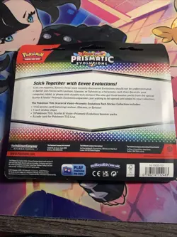 Pokemon TCG PRISMATIC EVOLUTIONS Tech Sticker Collection Glaceon - NEW, SEALED - Image 2
