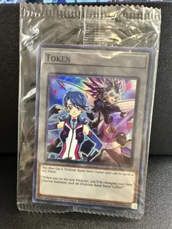 Blue Gal & Trickstar Band Sweet Guitar TKN5-EN031 DUAD Mini Box Yugioh Token - Image 1