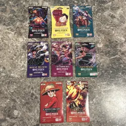 8x One Piece Booster Pack Lot - OP06, OP07, OP08, OP10, OP11, OP12, OP13, PBR-02 - Image 1