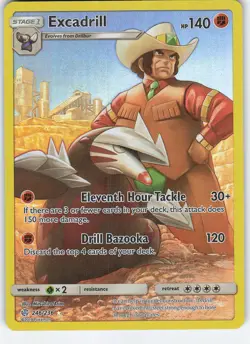 Excadrill (Secret) 246/236 Secret Rare Holo SM - Cosmic Eclipse LP Pokemon - Image 1