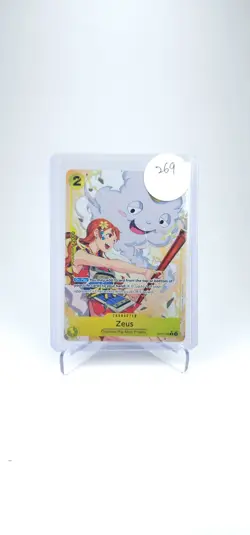 One Piece TCG Zeus Alt Art R Card OP11-106 a Fist of Divine Speed #269 - Image 3