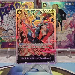 Mr.2.Bon.Kurei (Bentham) OP14-091 SR The Azure Sea's Seven One Piece - NM/M - Image 1