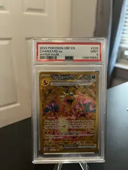Pokemon TCG Charizard EX Obsidian Flames Holo Hyper Rare Card 228/197 PSA 9 - Image 1
