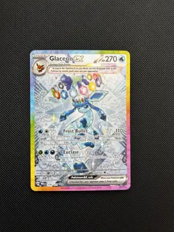 Pokemon TCG Glaceon EX Card Sir Prismatic Evolutions 150/131 Fresh NM Condition - Image 1