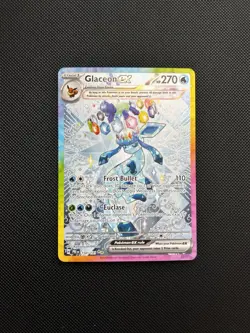 Pokemon TCG Glaceon EX Card Sir Prismatic Evolutions 150/131 Fresh NM Condition - Image 2